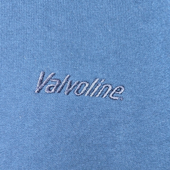 Classic Navy Blue Men's Valvoline Workers Sweatshirt MADE IN USA LOT N - Picture 4 of 5